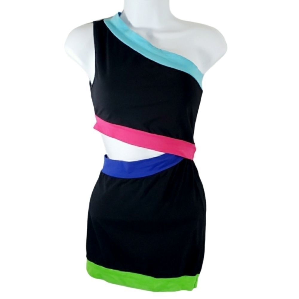 Multi Colored Asymmetrical Dress